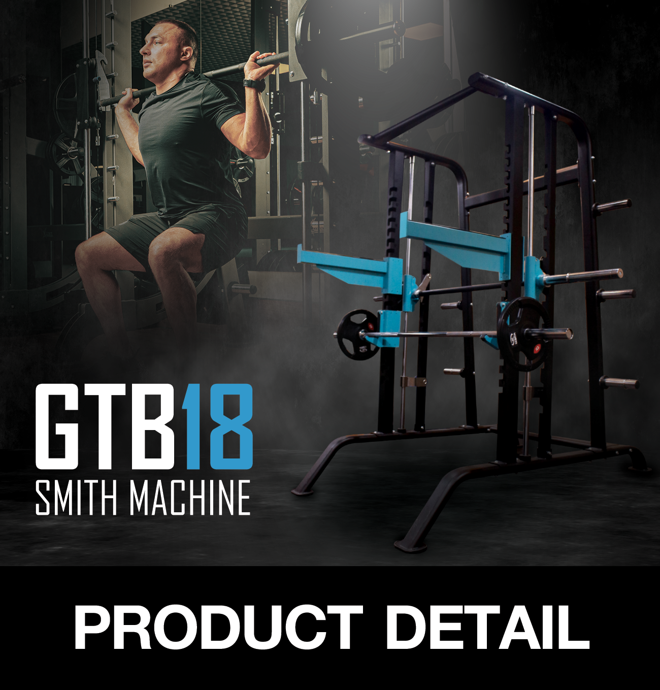 อุปกรณ์ฝึกกล้ามเนื้อ SMITH MACHINE GTB18